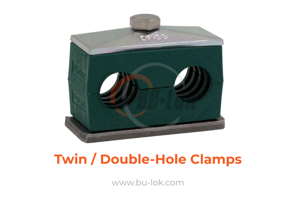 Twin Double-Hole Clamps - www.bu-lok.com